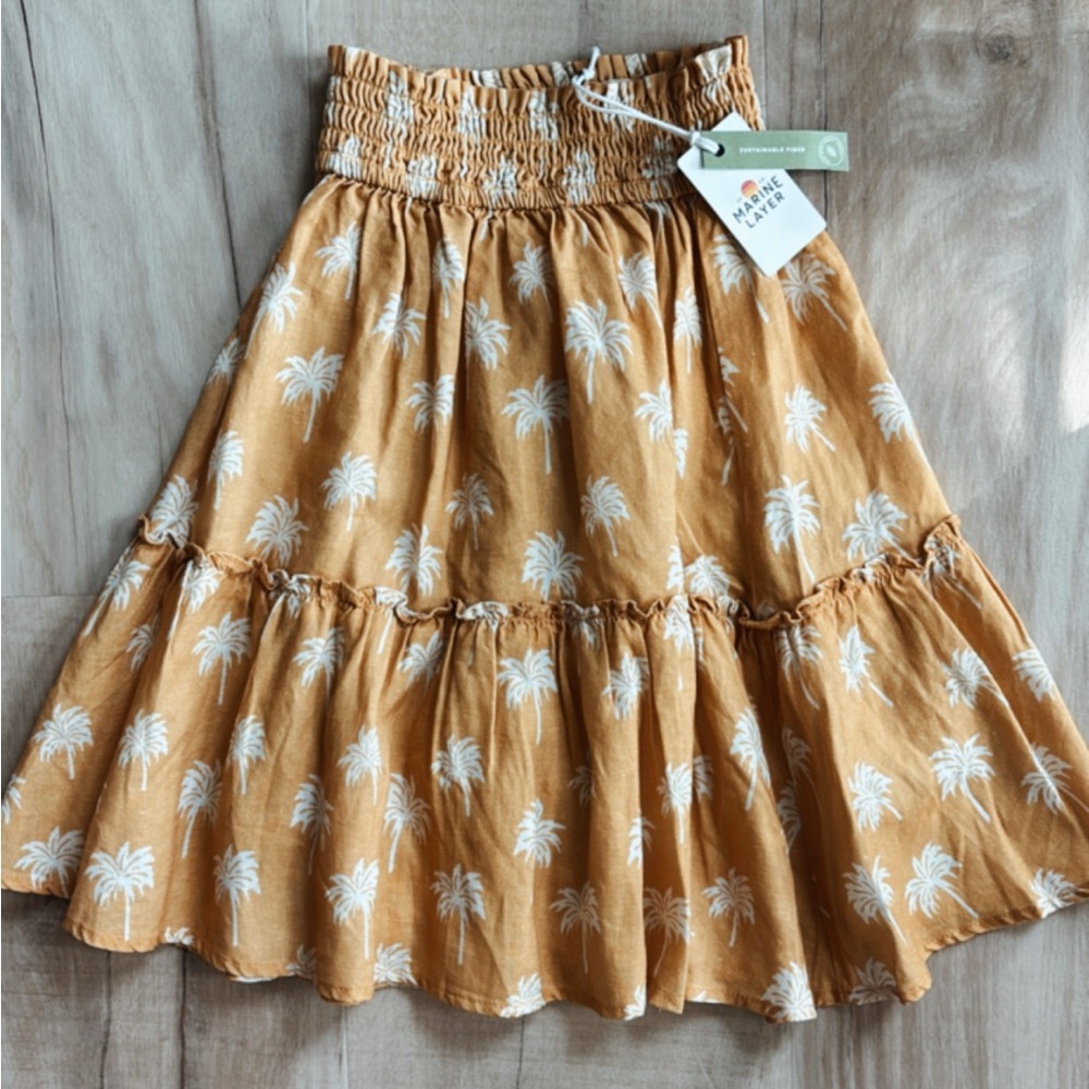 NWT Marine Layer Palm Tree Skirt